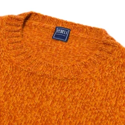 Exclusive To Michael Jondral: Orange Scottish 3-Ply Mouline Cashmere S