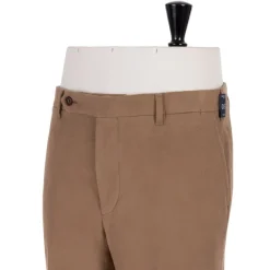 Exclusive To Michael Jondral: Light Brown English Cotton Moleskin Trou