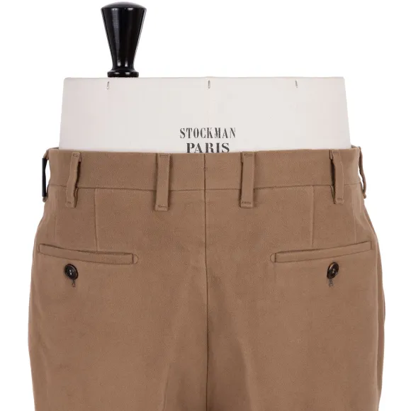 Exclusive To Michael Jondral: Light Brown English Cotton Moleskin Trou