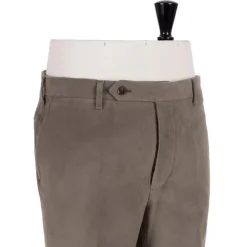Exclusive To Michael Jondral: Khaki Green Trousers In English Cotton M