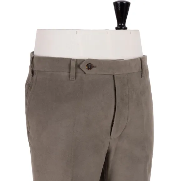 Exclusive To Michael Jondral: Khaki Green Trousers In English Cotton M