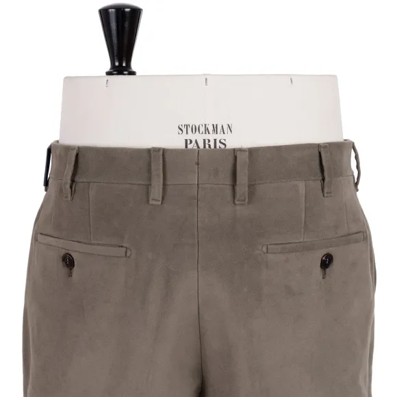 Exclusive To Michael Jondral: Khaki Green Trousers In English Cotton M