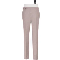 Exclusive To Michael Jondral: Sand Brown Pants In A Wool Flannel - Rot