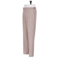 Exclusive To Michael Jondral: Sand Brown Pants In A Wool Flannel - Rot