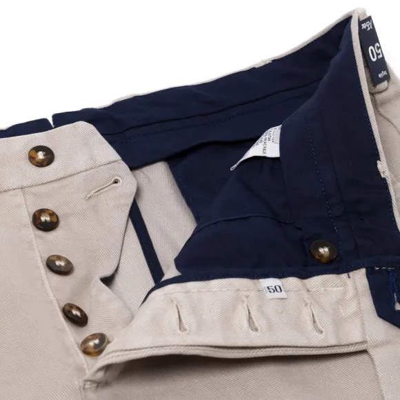 Exclusive To Michael Jondral: Dark Blue Cotton Mix Winter Chino - Rota