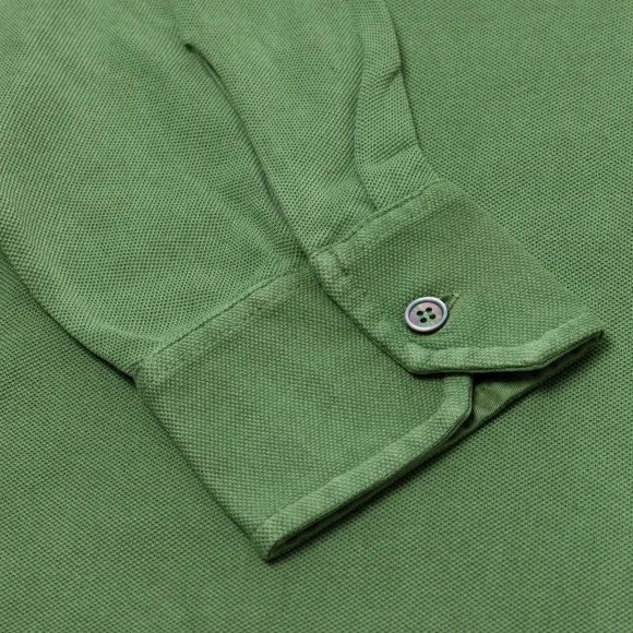 Exklusiv Fur Michael Jondral: Longsleeve-Polo "North" Aus Reiner Giza-