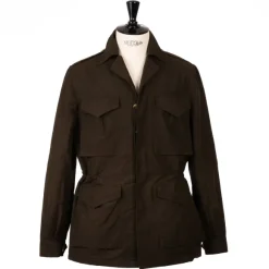 Field Jacket "Travis" In Waxed Tec Cotton