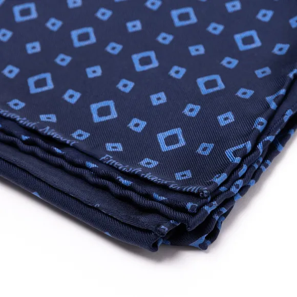 Foulard Neckerchief "Cubi" In Pure English Silk