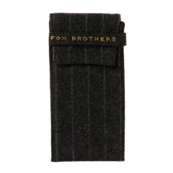 Fox Brothers X Mj: Spectacle Case "Fox Soft Case" Made Of Pure Wool