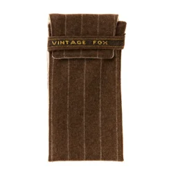 Fox Brothers X Mj: Spectacle Case "Fox Soft Case" Made Of Pure Wool