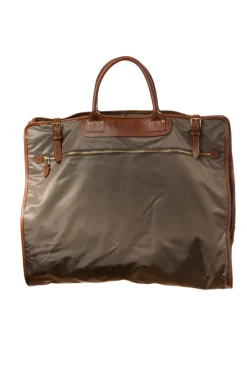 Garment Bag "Traveller" Made Of Felisi Nylon And Saddle Leather