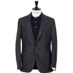 Gentry Flannel Suit Made Of Pure Wool By Drago - Handmade