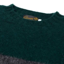Glenugie Exclusive X Mj: Pure Wool Sweater "College Stripe Jumper" - C