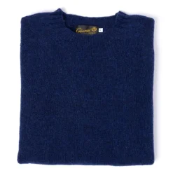 Glenugie X Mj: Pure Wool Round Jumper Sweater - Pure Soft Shetland
