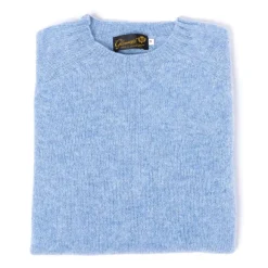 Glenugie X Mj: Pure Wool Round Jumper Sweater - Pure Soft Shetland