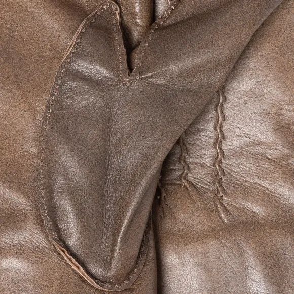 Glove "Graz" Made Of Goatskin With Cashmere Lining - Hand Sewn