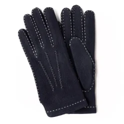 Gloves "Baden" Made Of Calf Nubuck With Cashmere Lining - Hand Sewn
