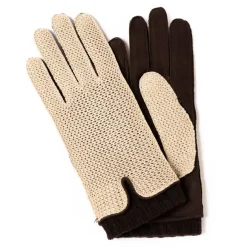 Gloves "Karlsbad Winter" Made Of Goatskin And Wool With Cashmere Linin