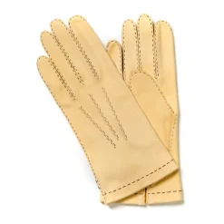 Gloves "Offizier" Made Of Beige Deerskin