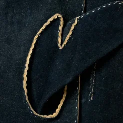 Gloves "Offizier" Made Of Blue Deerskin