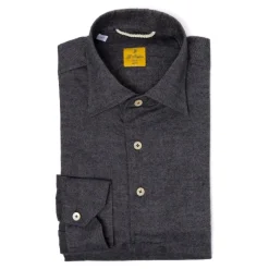 Gray-Blue Polo Shirt "Mastroianni" Made Of Pure Cotton - Han