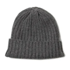 Gray Knitted Cap Made Of Cashmere