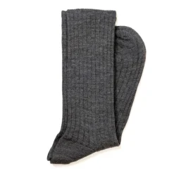 Gray Ribbed Stockings