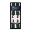 Green Elastic Pants Straps "X Back Gold" With Clips