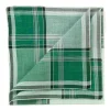 Green Handkerchief "Arlequin" Made Of Pure Cotton