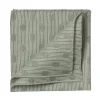 Green Patterned Cotton Pocket Square