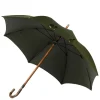 Green Stick Umbrella "Lord" With Handle Made Of Broom Root Wood - Pure