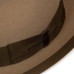 Hat "Homburg" Made Of Rabbit Felt - Purely Handcrafted In London