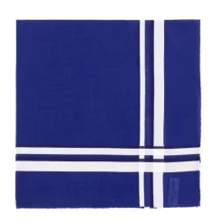 Ink Blue Handkerchief "Picasso" Made Of Pure Cotton