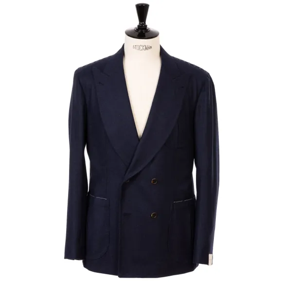 Jacket "Bombato Elegante" Made Of Pure Wool Flannel From Standeven - P