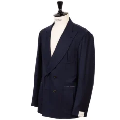 Jacket "Bombato Elegante" Made Of Pure Wool Flannel From Standeven - P