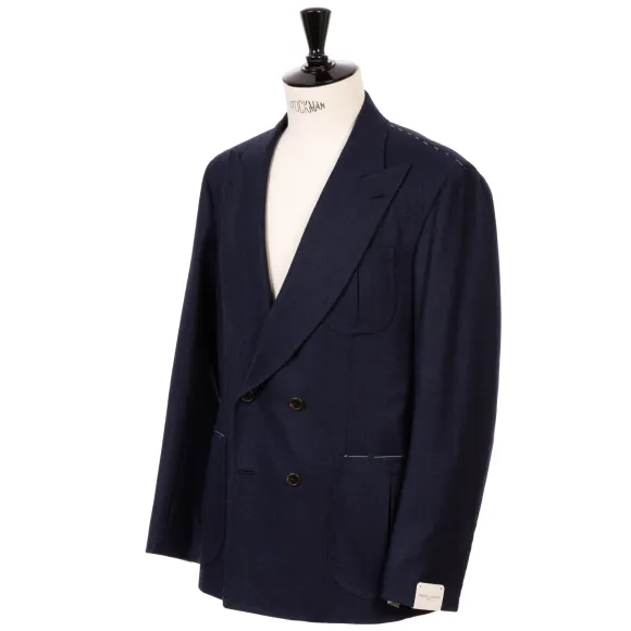 Jacket "Bombato Elegante" Made Of Pure Wool Flannel From Standeven - P