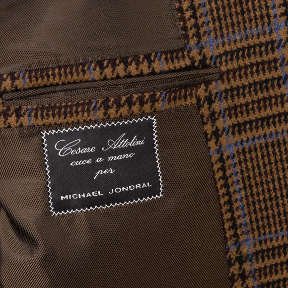 Jacket "Prince De Galles" Made Of Pure Merino Wool From Fox Brother'S