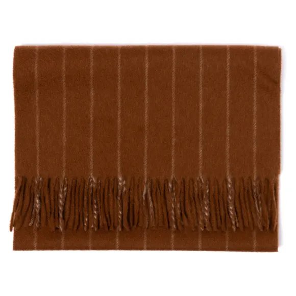 Joshua Ellis X Mj: New Jermyn Stripe Plaid Scarf In Pure Scottish Cash