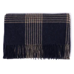 Joshua Ellis X Mj: Plaid Blanket "New Home Plaid" In Lambswool And Alp