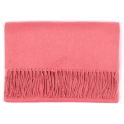 Joshua Ellis X Mj: Ripple Plain Stole Scarf In Pure Scottish Cashmere