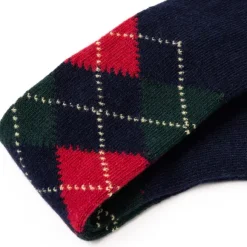Knee Sock "Argyle" From A Cashmere Blend