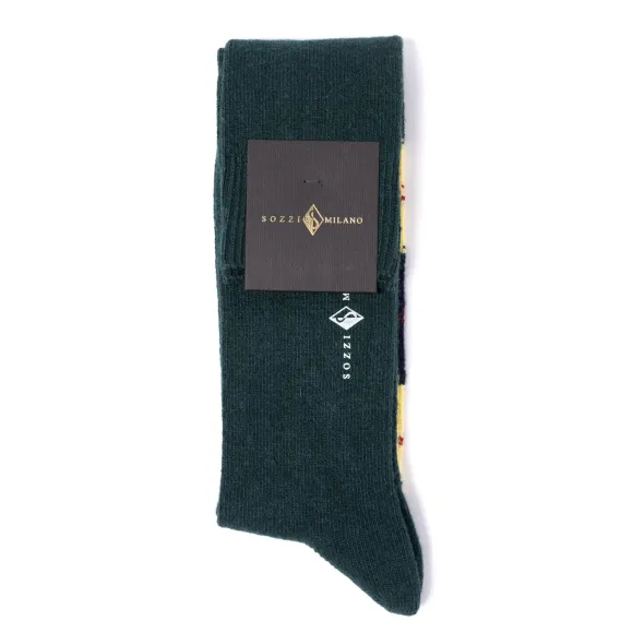 Knee Sock "Argyle" From A Cashmere Blend