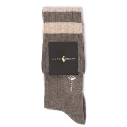 Knee Sock "College Stripe" From A Cashmere Blend