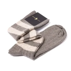 Knee Sock "College Stripe" From A Cashmere Blend