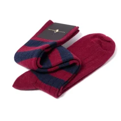 Knee Sock "College Stripe" From A Cashmere Blend