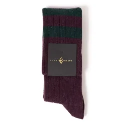 Knee Sock "College Stripe" Made Of A Cashmere Mix