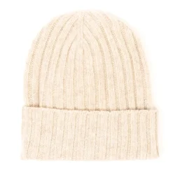 Knitted Hat "Ribbed Hat" Made Of Pure Lambswool - 4 Ply