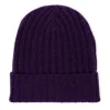 Knitted Hat "Ribbed Hat" Made Of Pure Lambswool - 4 Ply