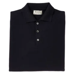 Knitted Polo "Oxton Sportshirt" Made Of Fine Scottish 1-Ply Cashmere