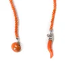 Knopflochkette "Coral Button Diamond"" Aus Koralle - Handarbeit